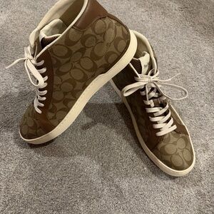 Authentic Coach Signature High Top Sneakers